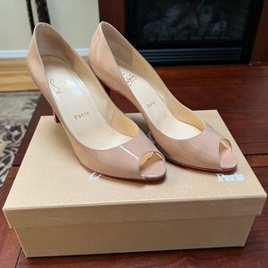 today only ✨⭐️BEIGE YOU YOU PATENT CALF CHRISTIAN LOUBOUTIN